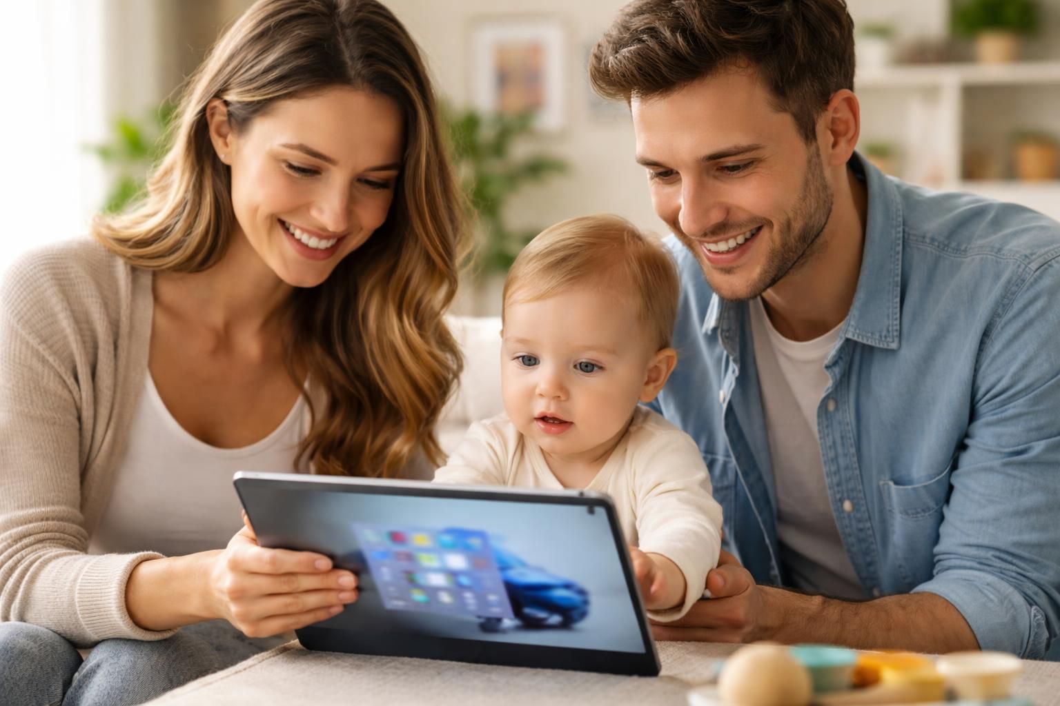 suivez la croissance et les moments précieux de votre bébé avec notre carnet partagé, conçu pour une famille connectée sur tablette windows 11.