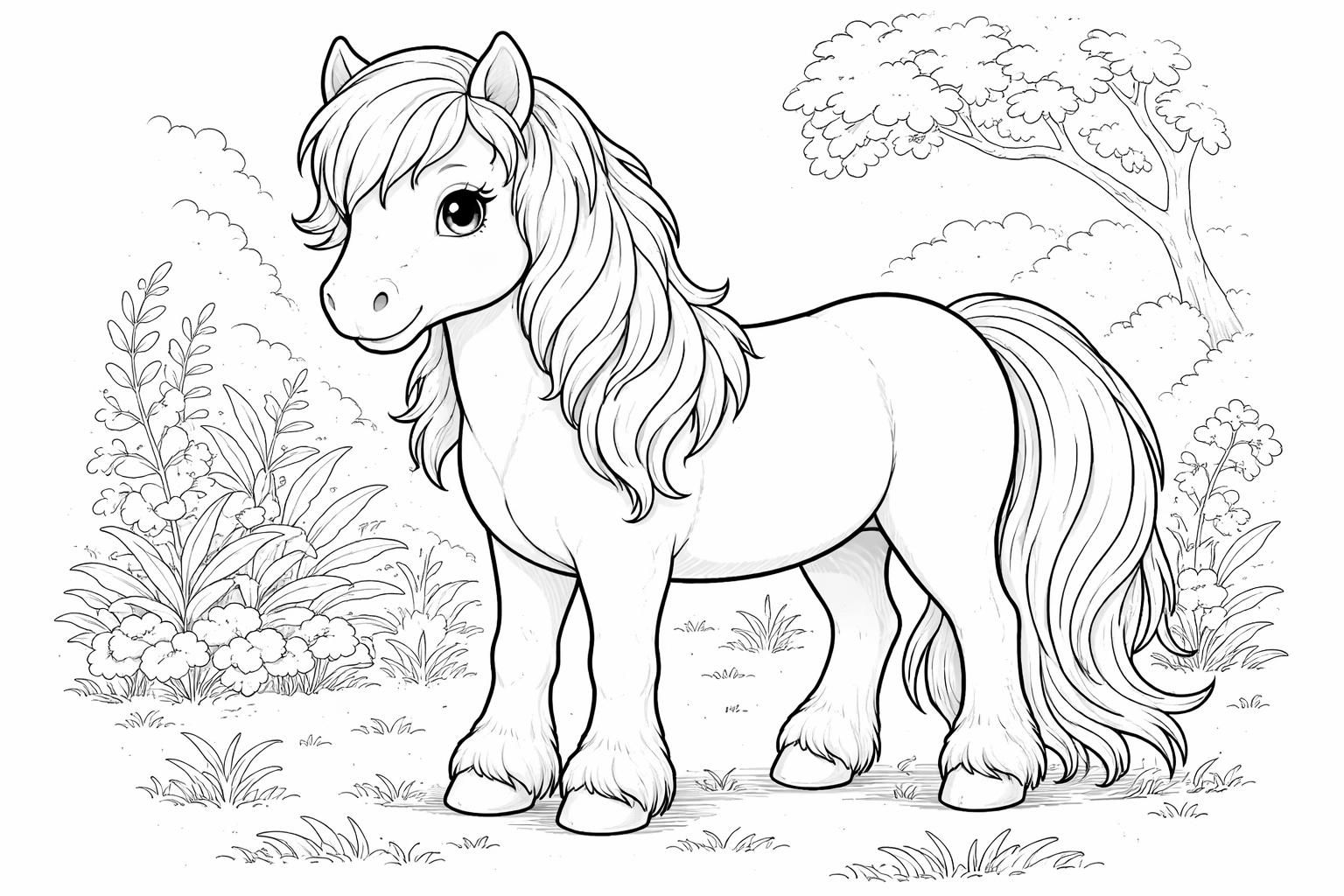 téléchargez et imprimez gratuitement des modèles uniques de coloriage de poneys pour tous les âges. amusez-vous à colorier des poneys adorables et créatifs !