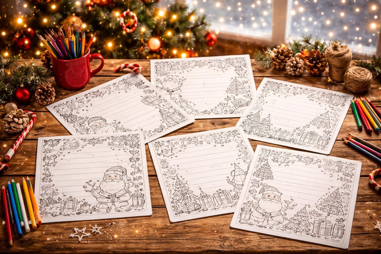 découvrez des modèles uniques de lettres au père noël à imprimer et colorier pour égayer cette saison festive en famille.