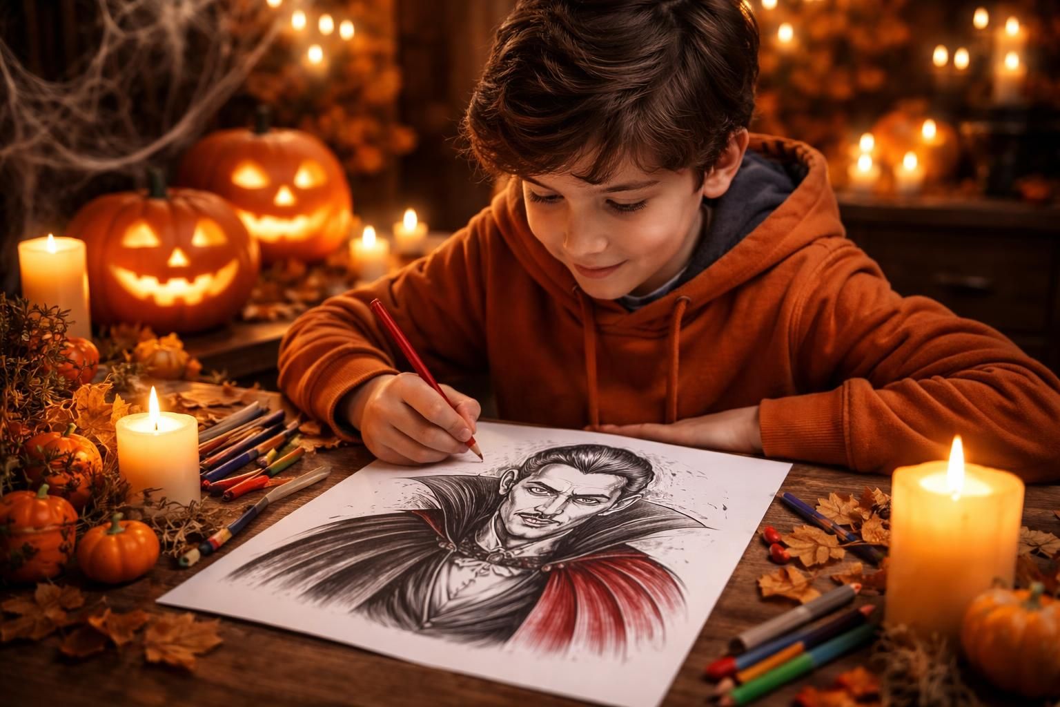 découvrez le coloriage d'un vampire, une activité ludique et effrayante parfaite pour animer vos soirées d'halloween en famille ou entre amis.