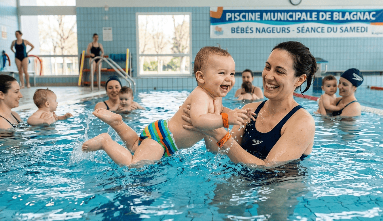 Les bébés nageurs de Blagnac : un apprentissage dès le plus jeune âge