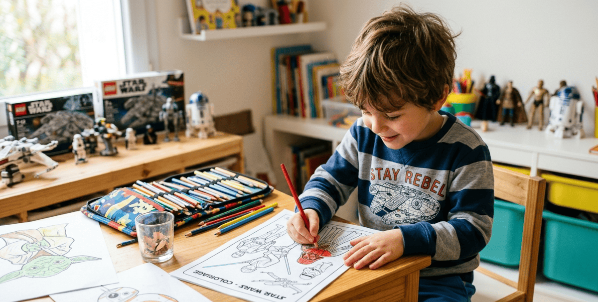 Libérez votre créativité avec notre sélection de coloriages à imprimer Star Wars