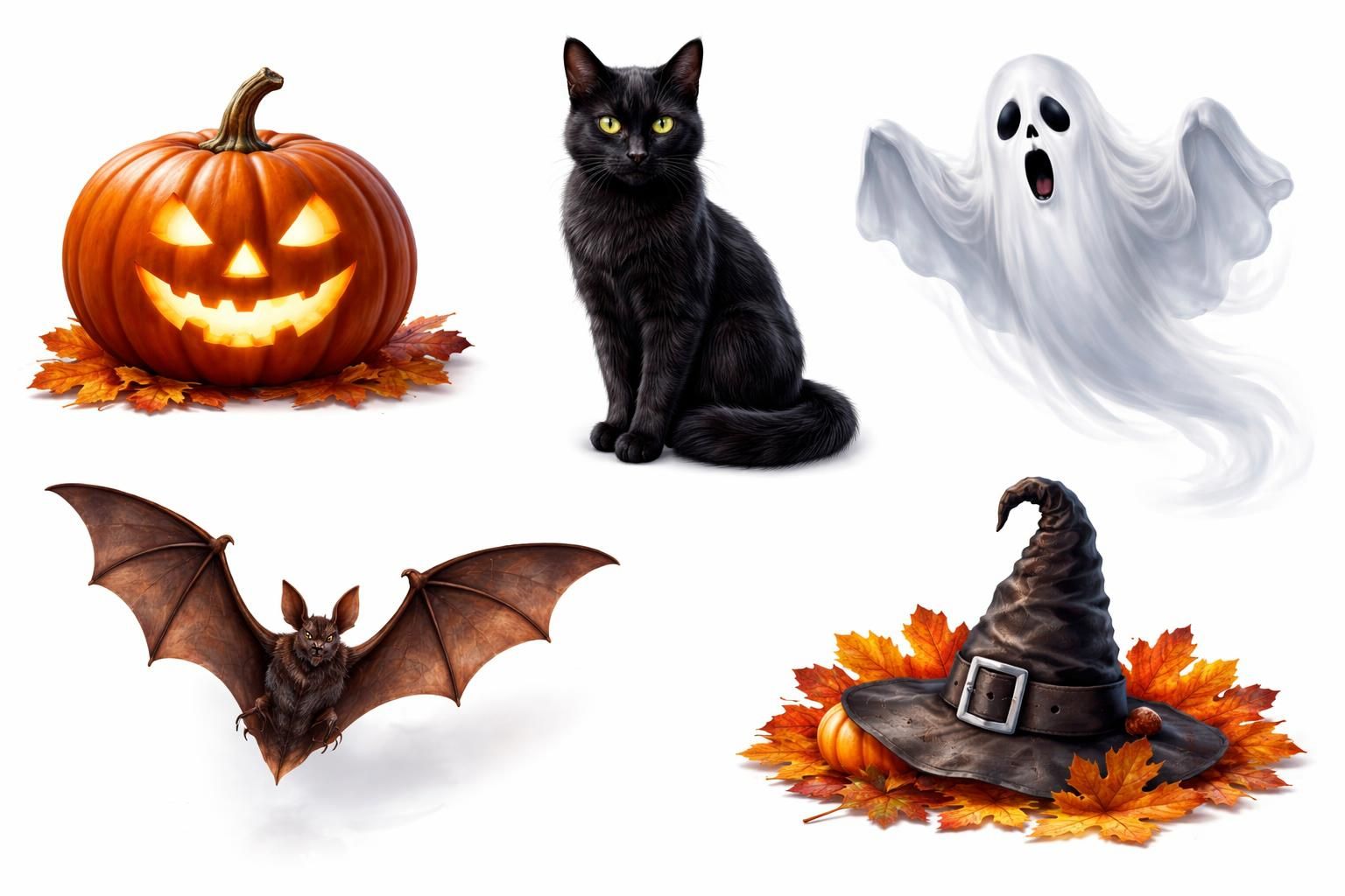 téléchargez et imprimez ces 5 dessins d'halloween pour décorer et animer votre fête avec une touche effrayante et amusante.