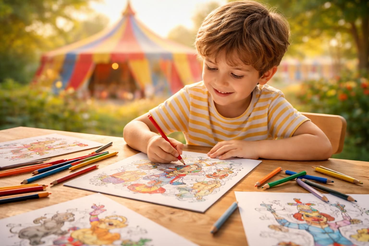 découvrez comment les coloriages du cirque stimulent l'imagination et favorisent le développement créatif des enfants à travers des activités ludiques et éducatives.