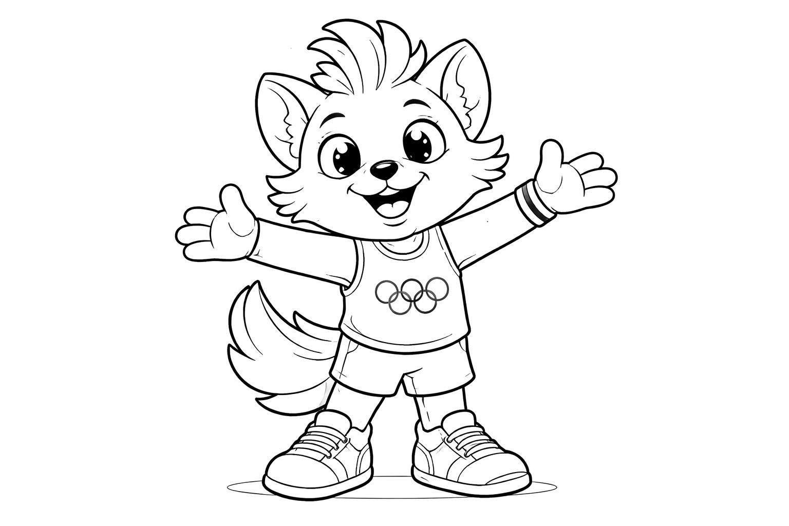 Profitez du coloriage d&rsquo;une mascotte des JO à imprimer gratuit pour célébrer les jeux