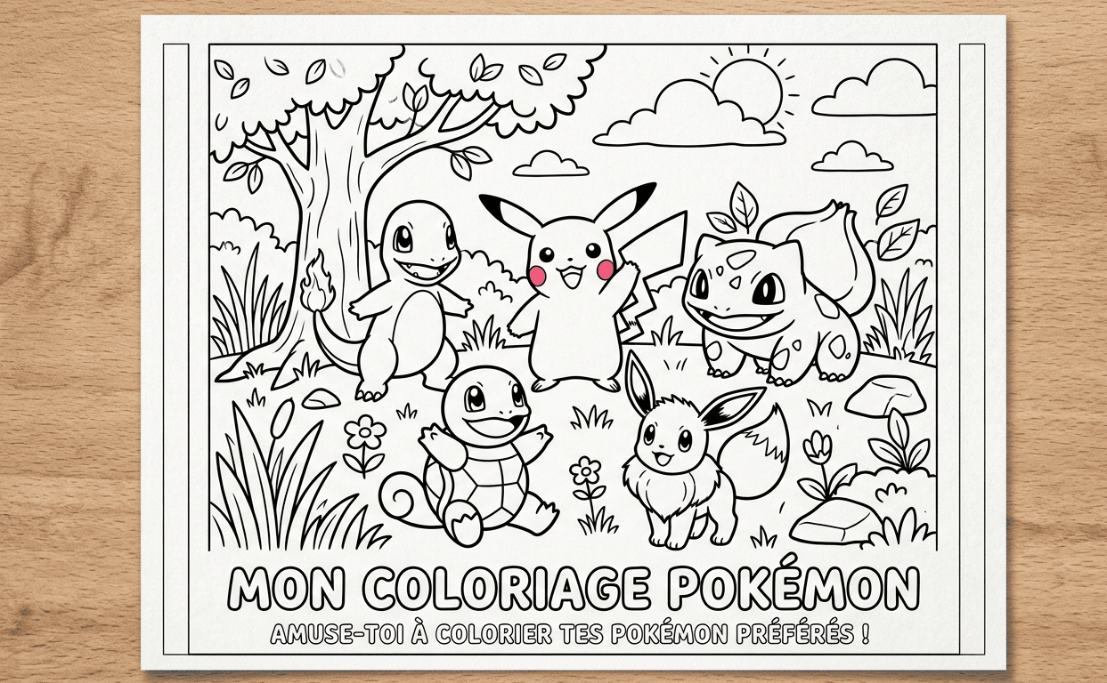 Les secrets des coloriages gratuits à imprimer de Pokemon que vous ne connaissez pas