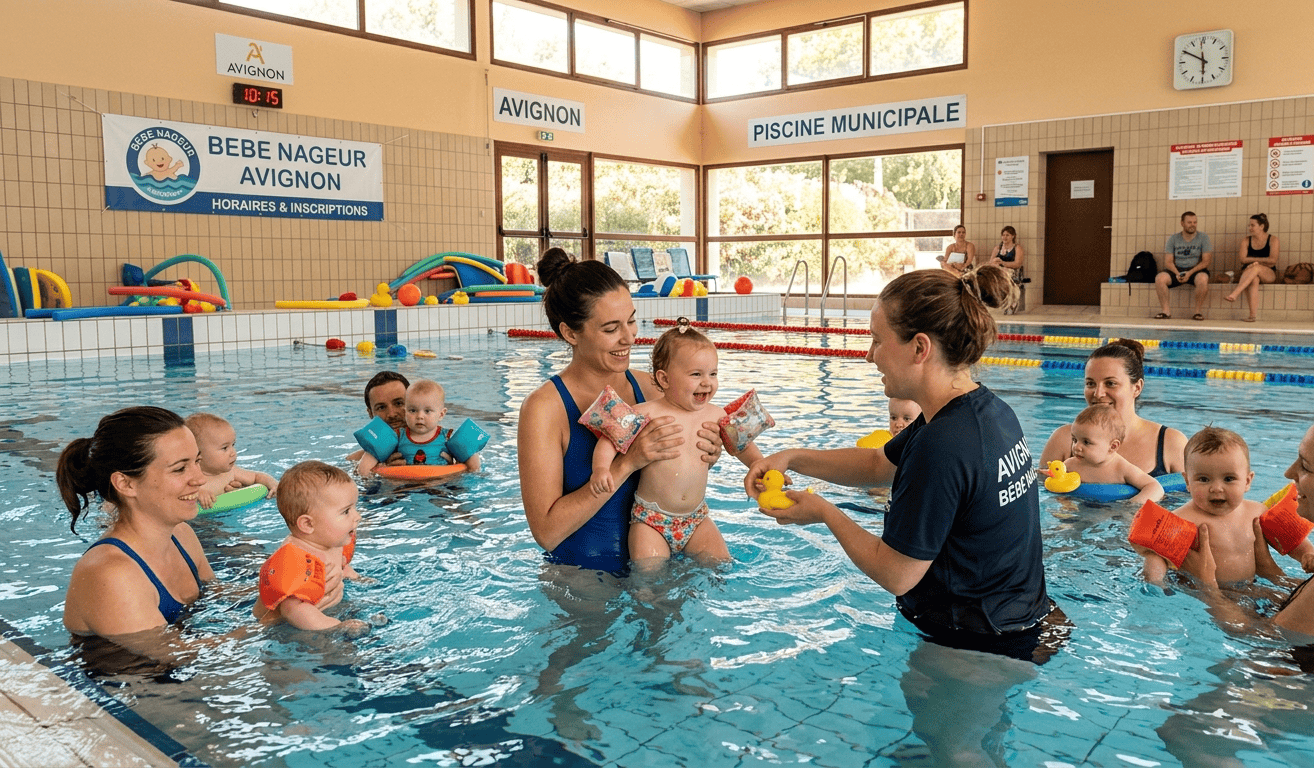 Comment les cours de bébé nageur à Avignon favorisent le développement de votre enfant